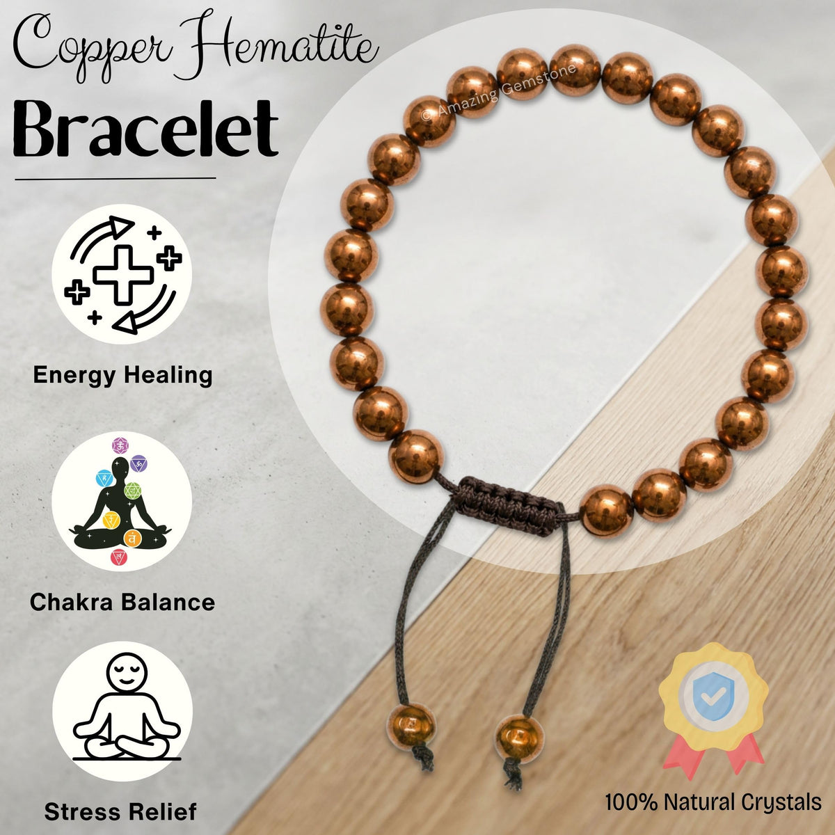 Copper Hematite Bracelet (Copper Hematite)