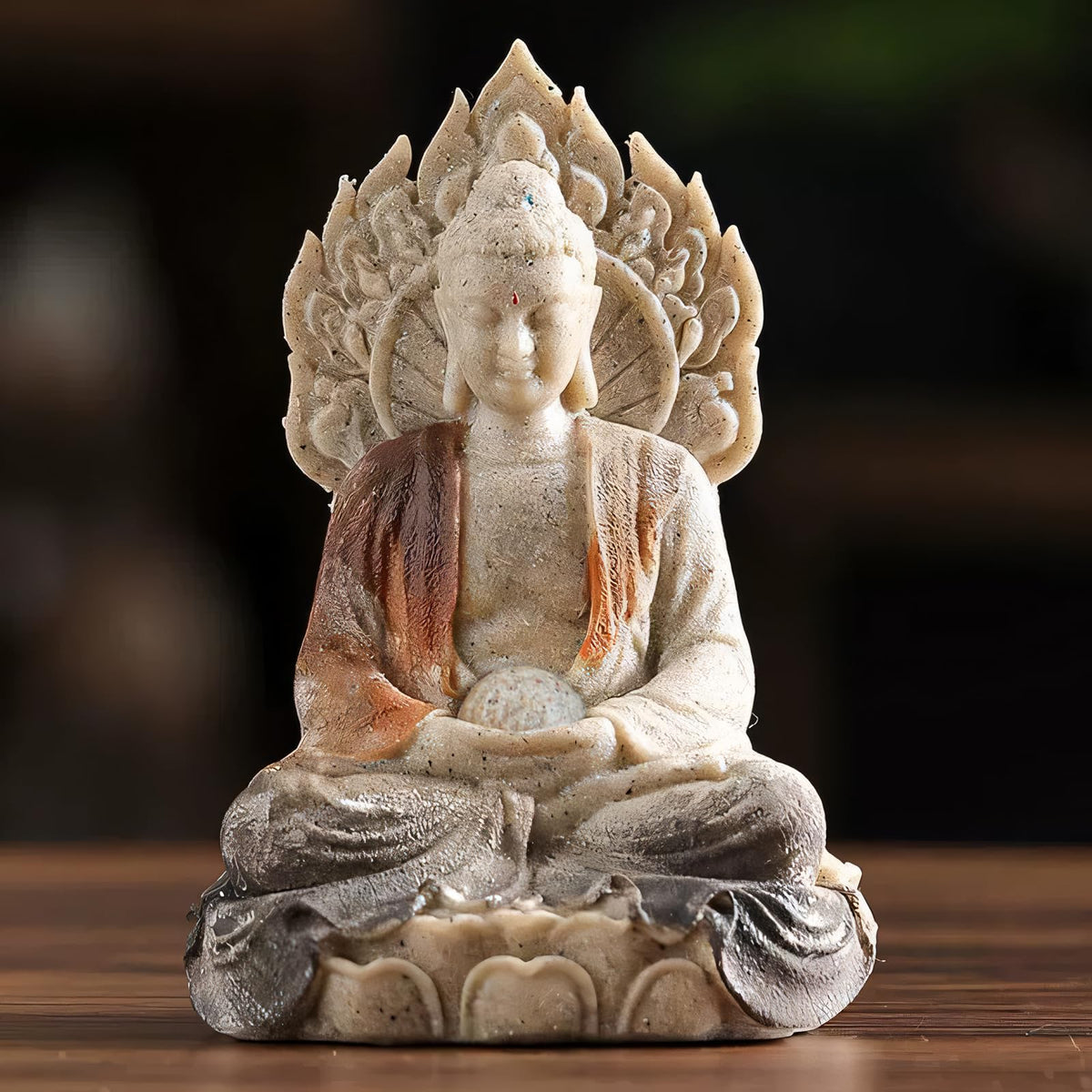 Shakyamuni Buddha Statue (Gray)