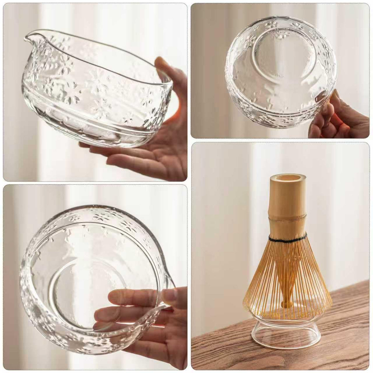 Matcha Whisk Set (Glass Clear)