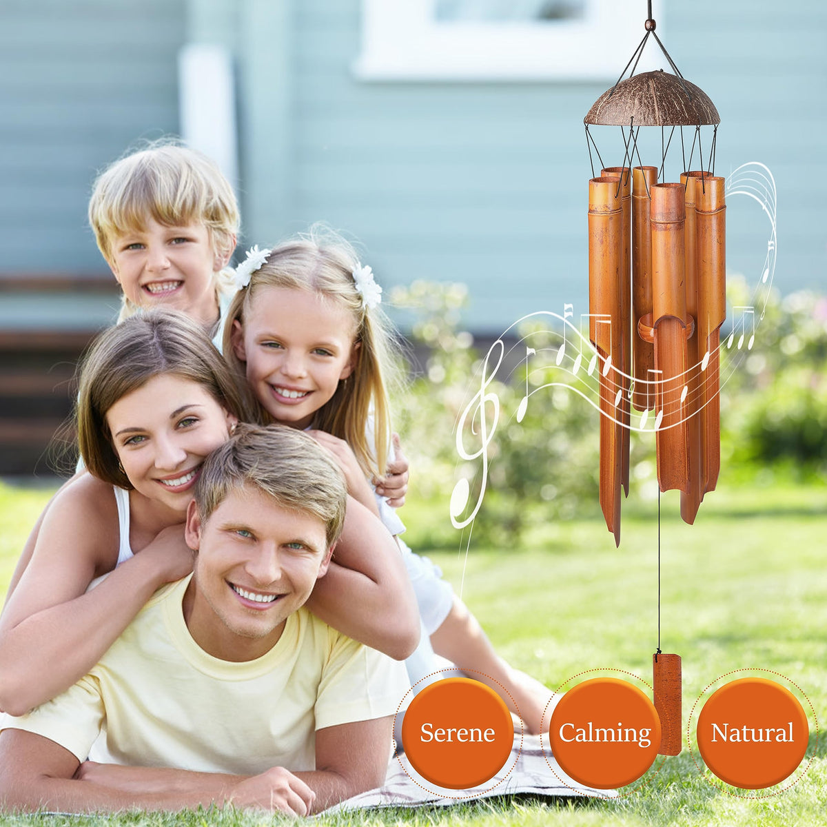 38" Bamboo Wind Chimes (38'')