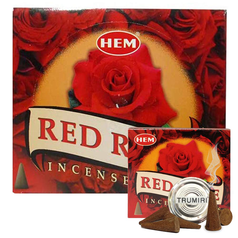 Red Rose Incense Cone Bundle (Red Rose)