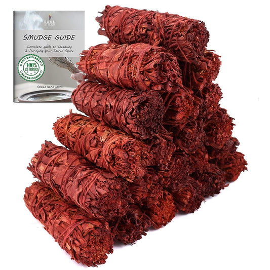 4" Dragon's Blood Sage Smudge Sticks