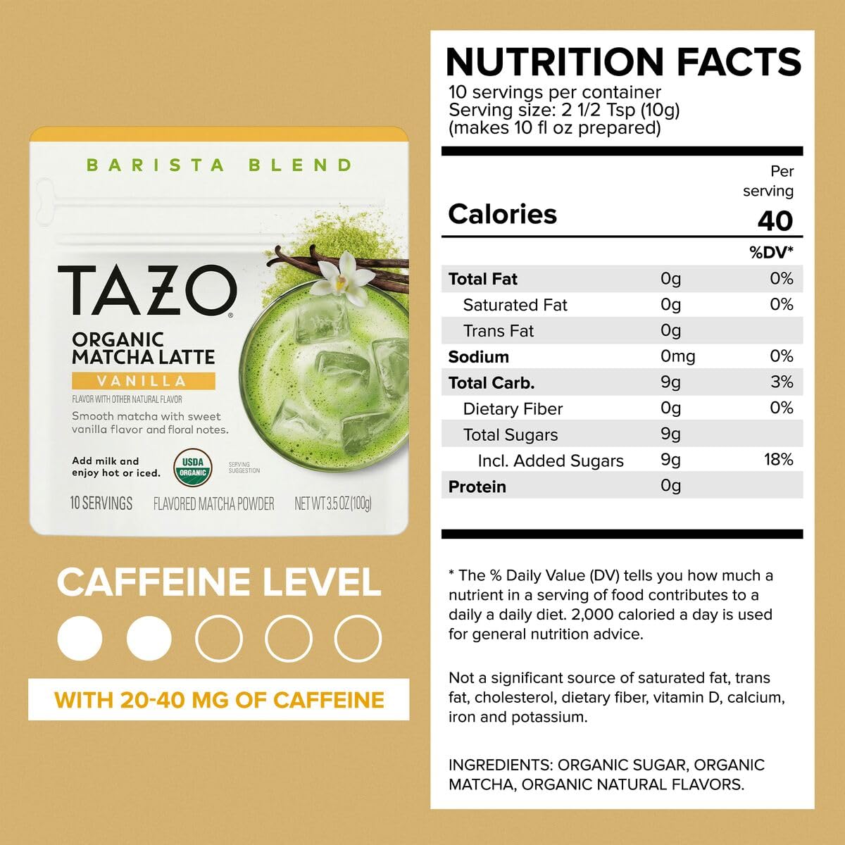 Organic Matcha Latte Powder Assortment (3.5 Ounce (Pack of 3))