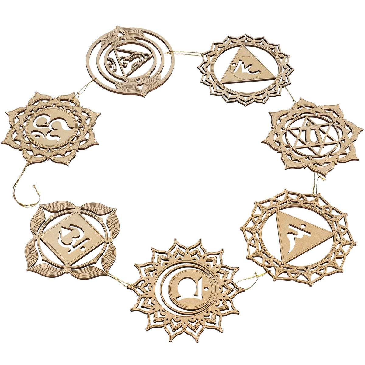 Fourth Level MFG 4" 7 Chakras (4" 7 Chakras with String)