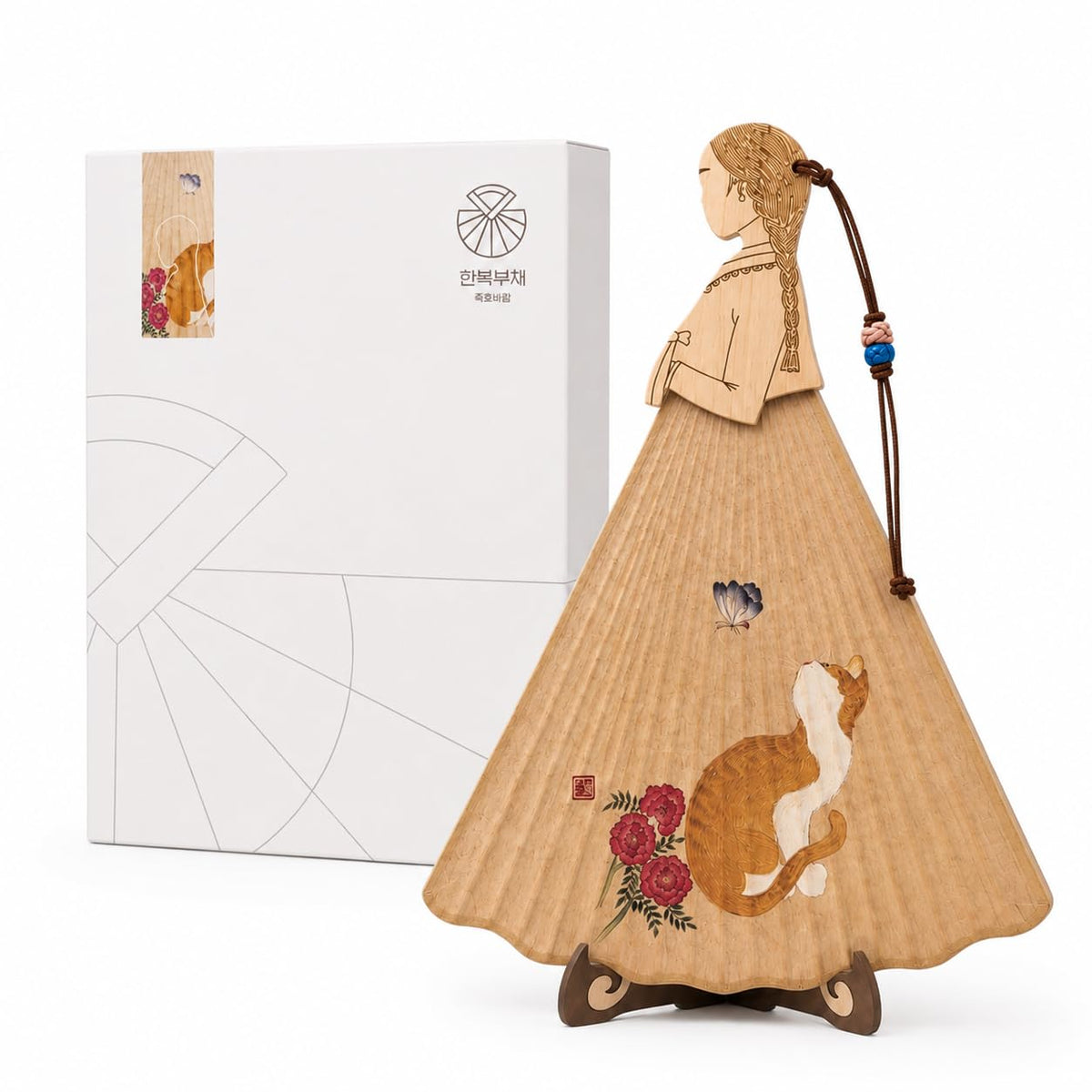 Korean Shelf Decor (Cat With Flowers)