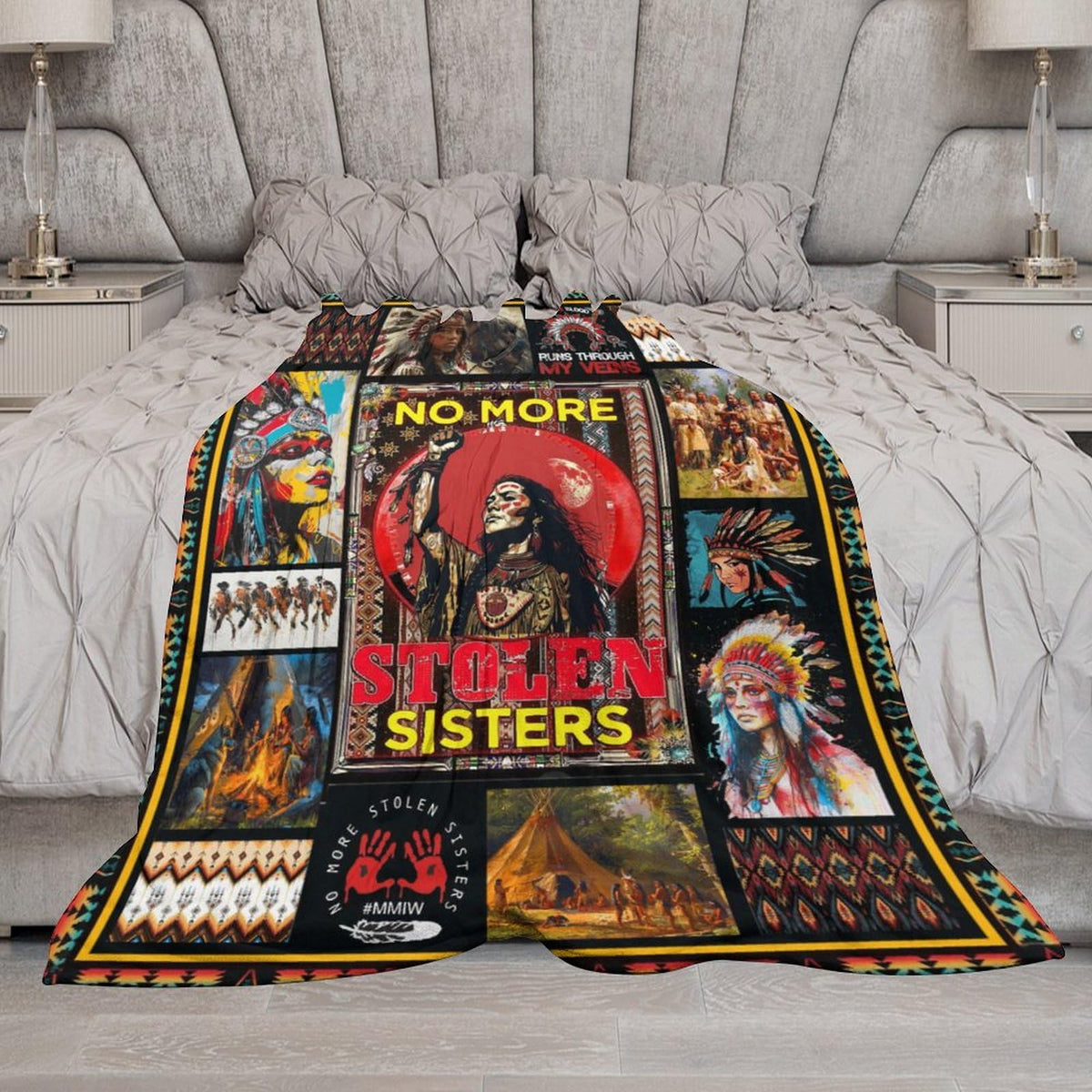 Native American Blanket (40"x50" / Sisters)