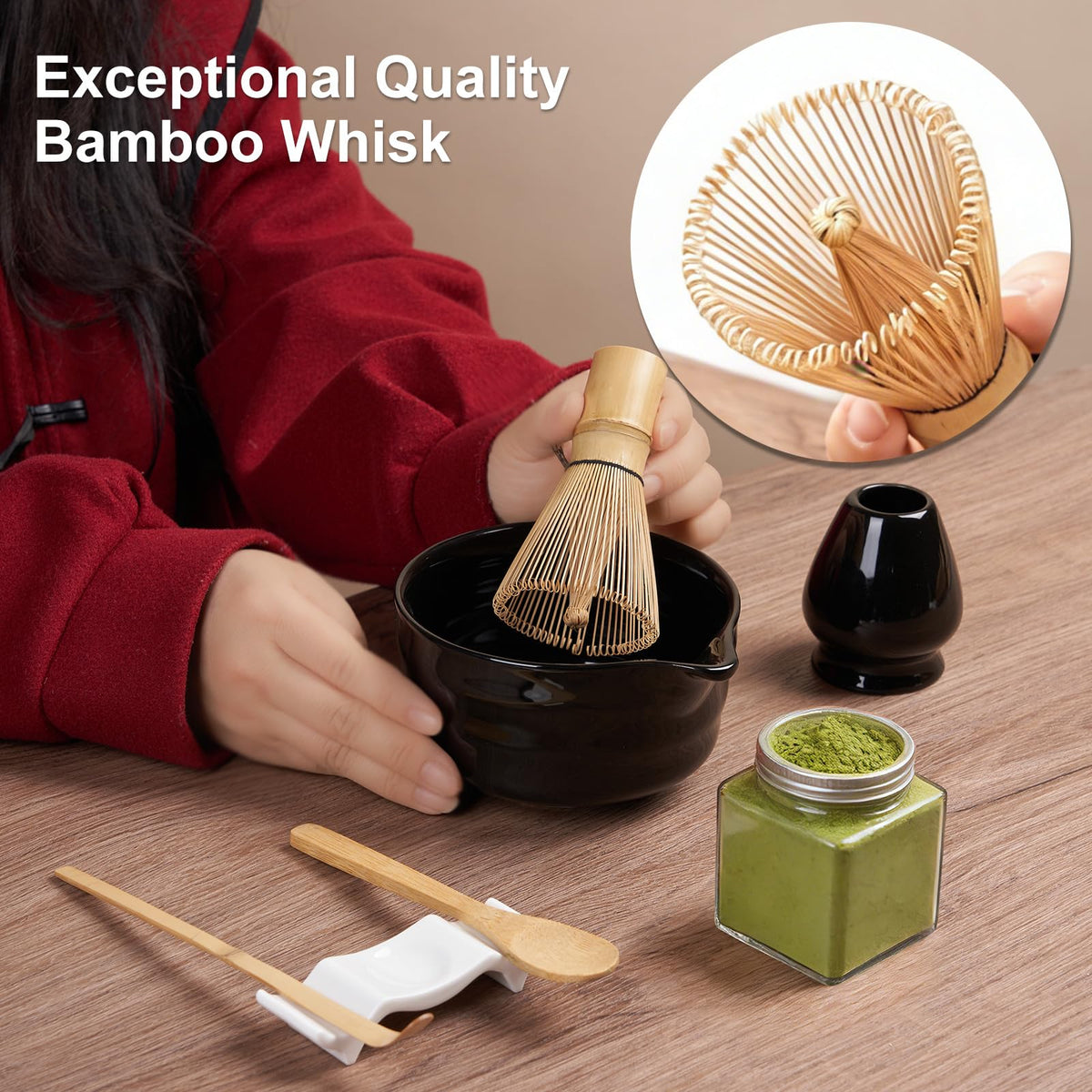Matcha Whisk Set (Black)