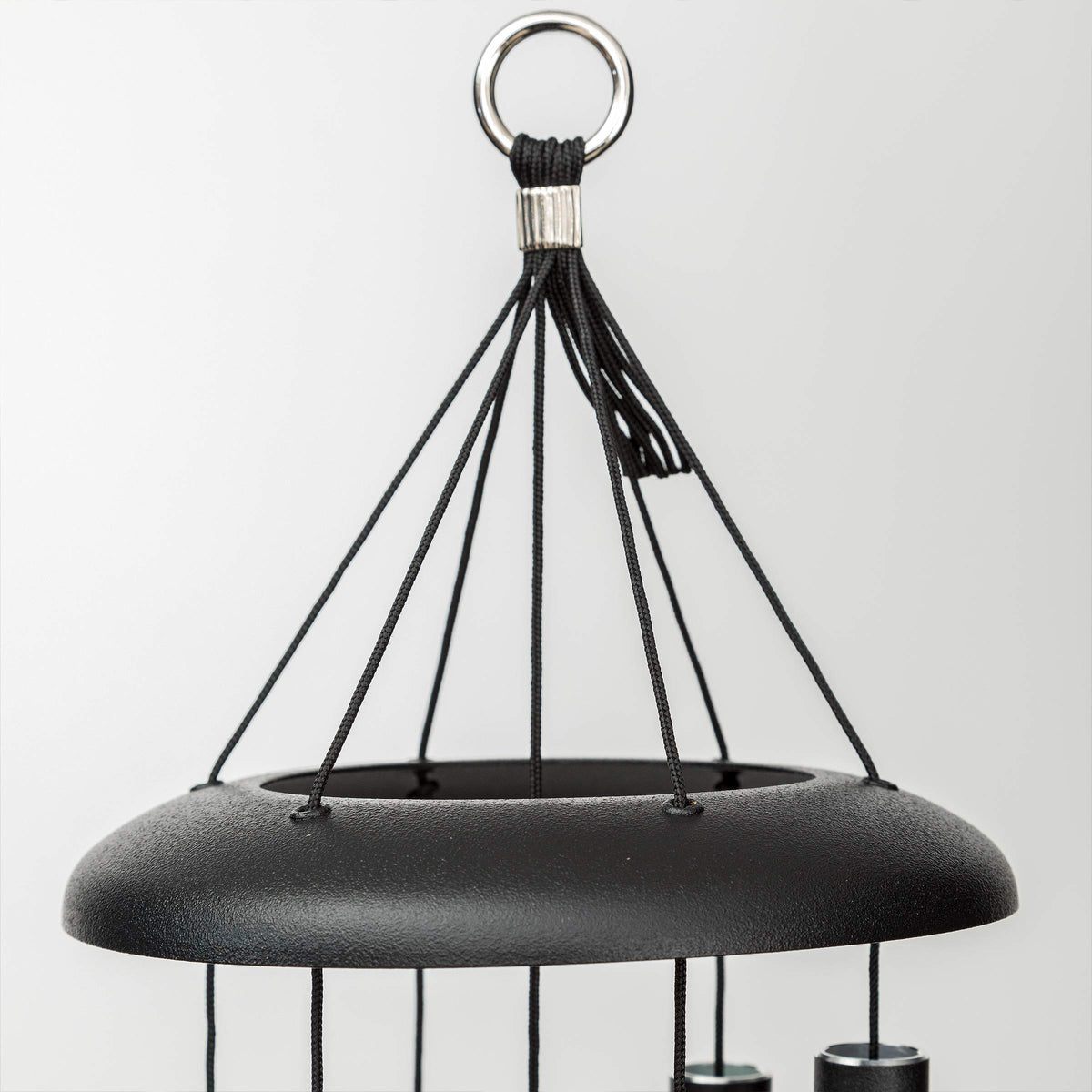 27 Inch Black Wind Chimes for Outside (Black)
