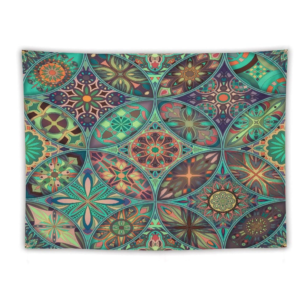 Vintage Mandala Tapestry Wall Hanging Bohemian Boho Colorful Tapestries Home Decor for Living Room Bedroom Apartment Farmhouse Dorm 60"x80" (60"L x 80"W / Mandala-28)