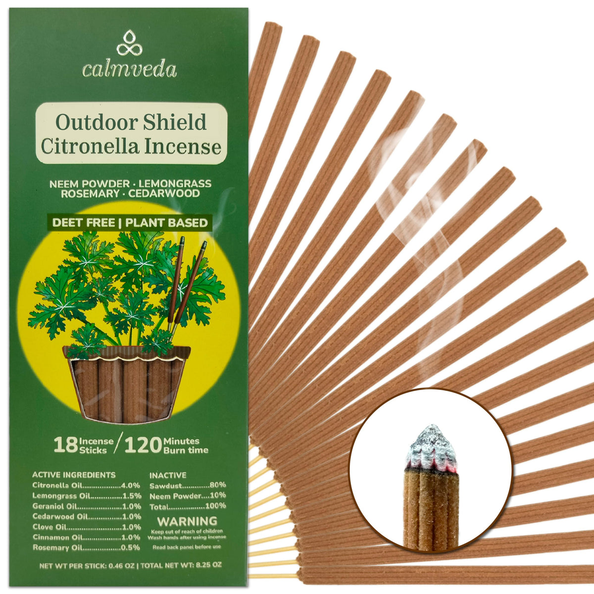 Natural Citronella Incense Sticks Outdoor