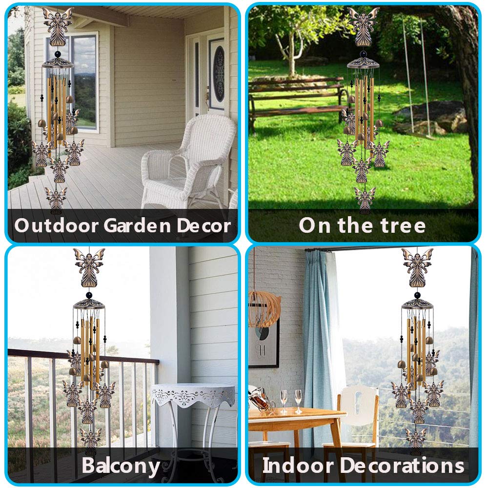 Garden Angel Wind Chimes Outdoor Indoor Decor