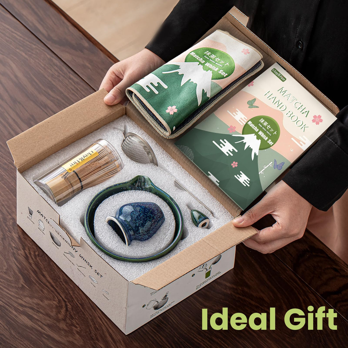 Matcha Whisk Set (Emerald Green)