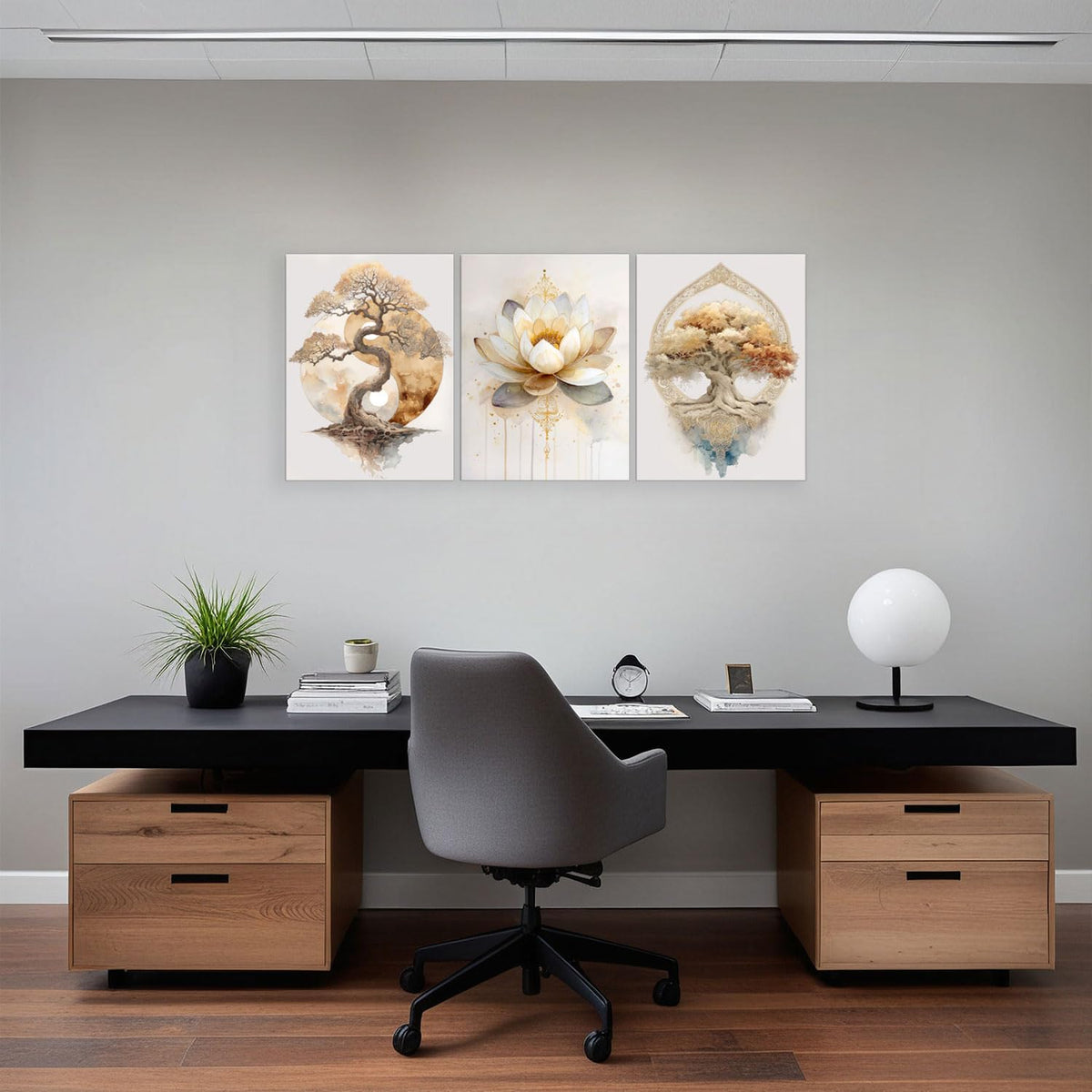 Tree of Life Zen Wall Art (Tree of Life / 16" x 24"x3)