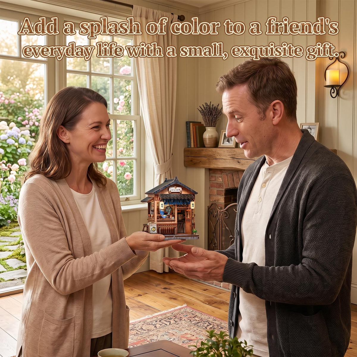 3D Wooden Puzzle Miniature House Kit for Adults