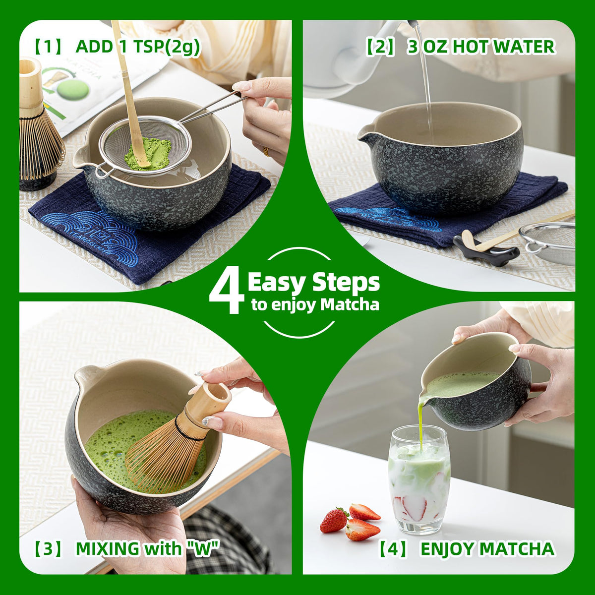 Matcha Powder Ceremonial Grade (1.06 Ounce (Pack of 1))
