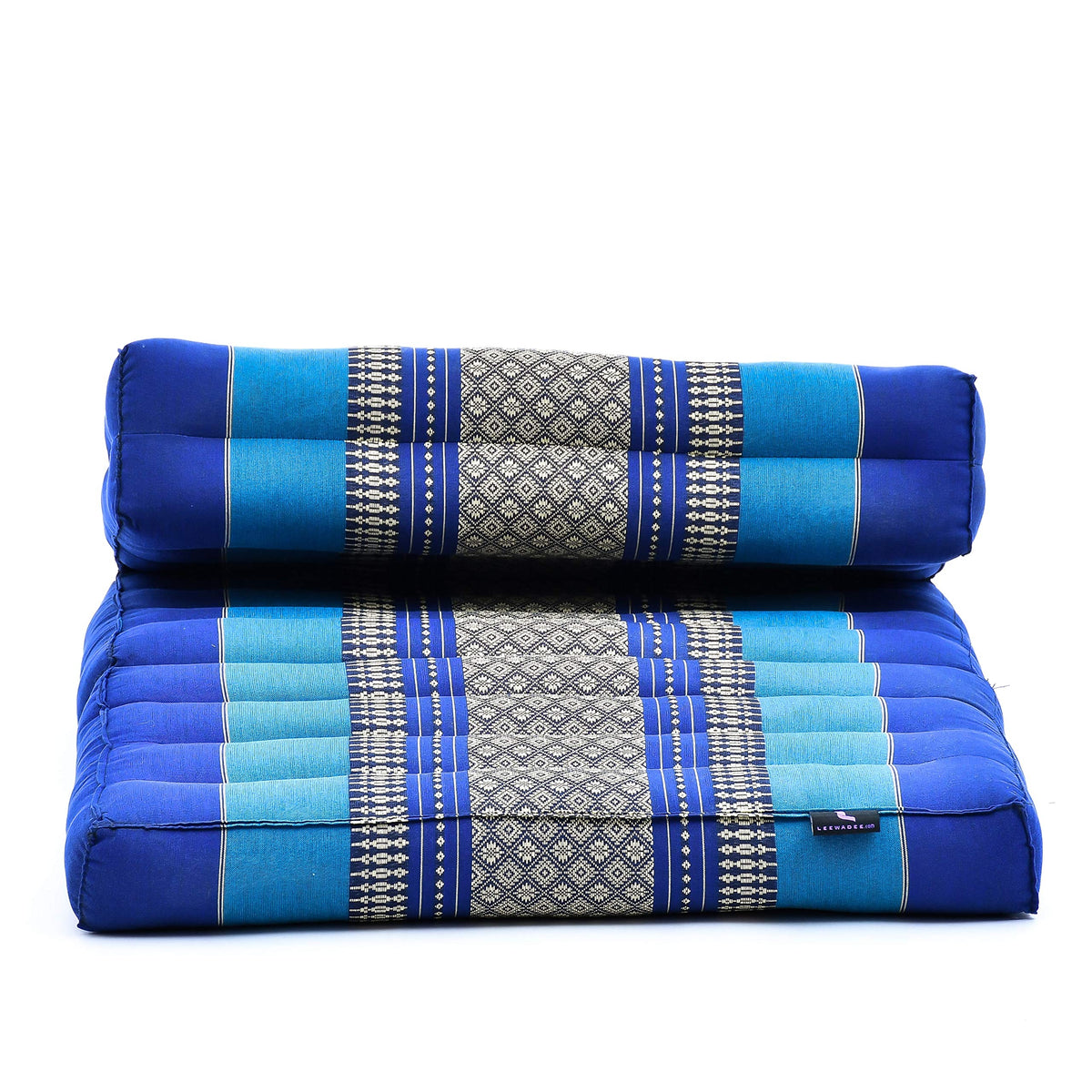 Foldable Meditation Cushion 20 x 28 x 4.5 inches Kapok Floor Seat (Sf28 - Blue)