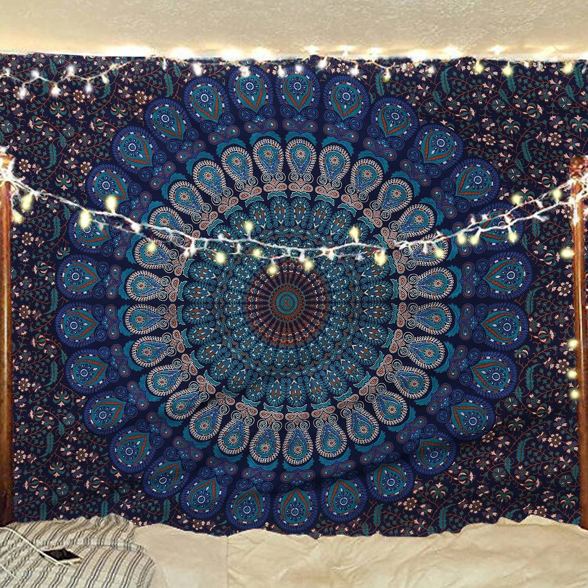 Organic Cotton (Blue Green / 60"L x 54"W)