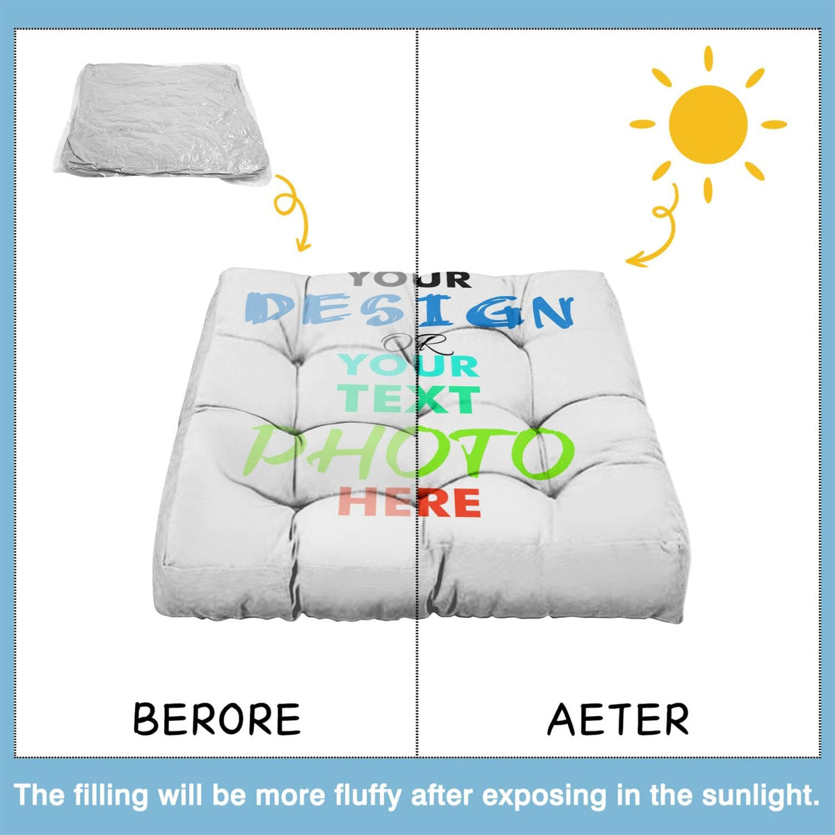 Meditation Cushion (Customization / Square)