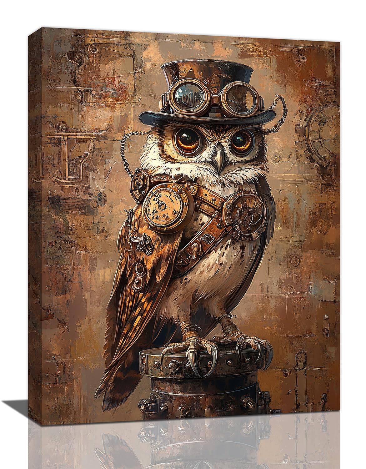Steampunk Wall Art (16"L x 12"W / Steampunk Owl)