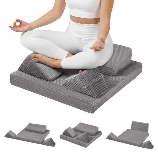 Meditation Cushion (Light Dark / 24X24X2 Inch)