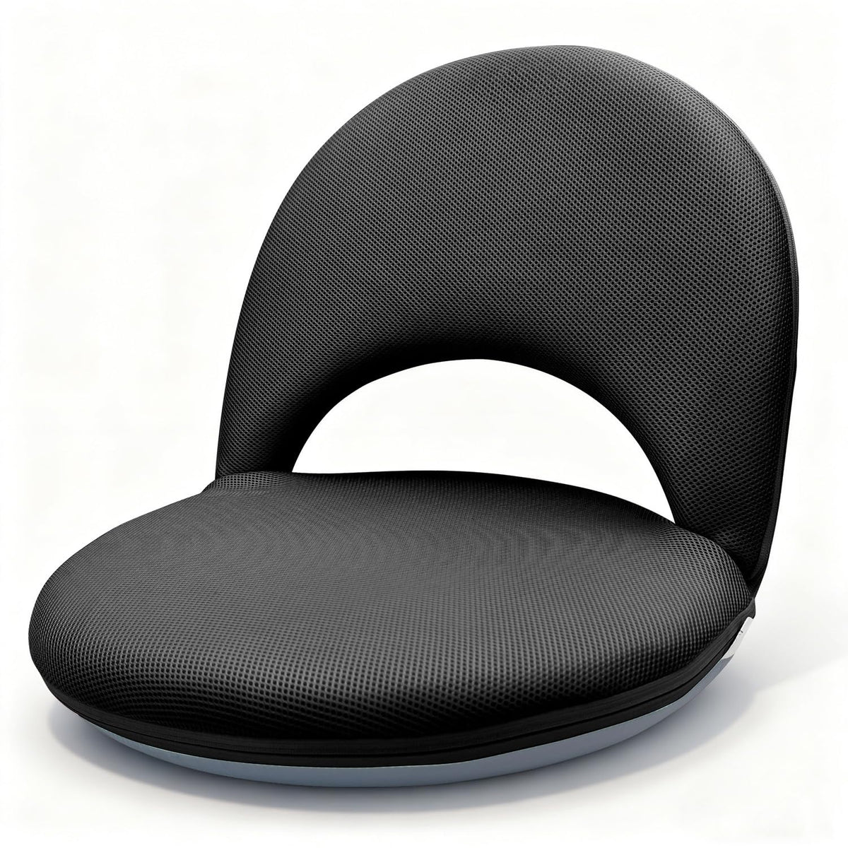 Floor Chair Floor Cushion Folding Padded Gaming Chair Adjustable 5 (Black)