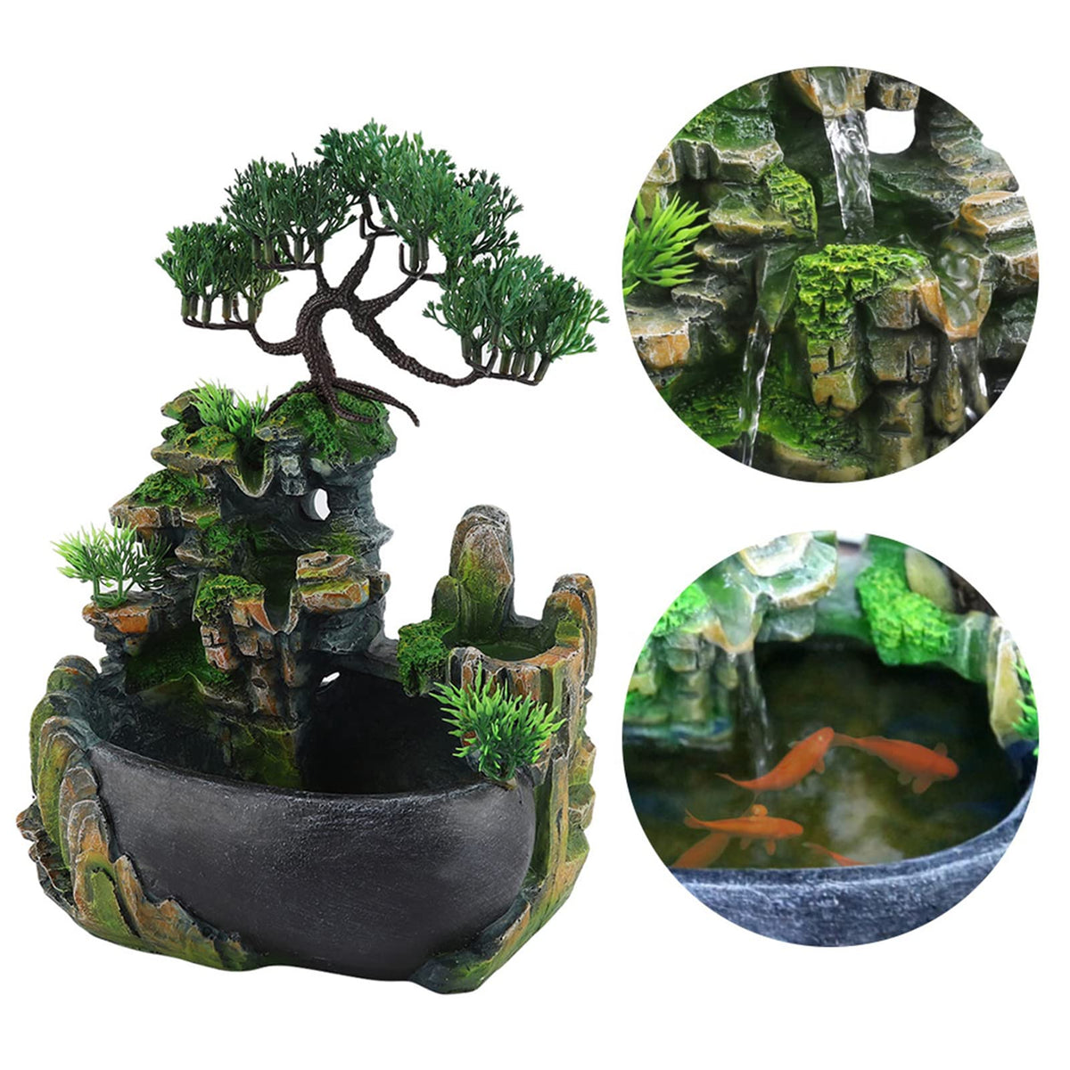 11 in Bonsai Style Tabletop Water Fountain