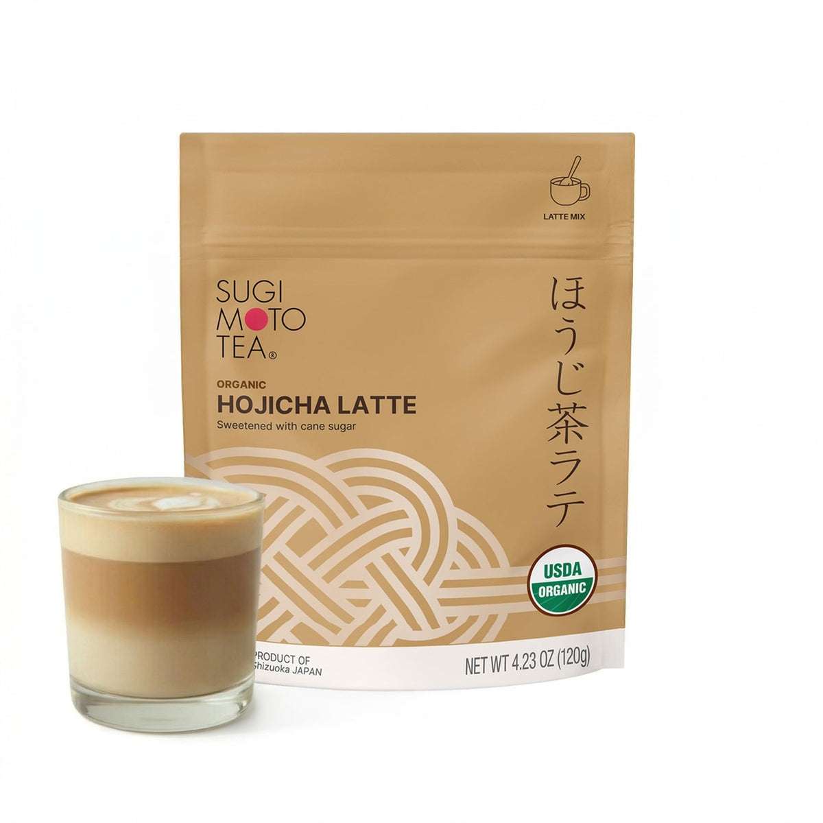 Japanese Organic Hojicha Latte Blend Mix 4.23 oz (4.23 Ounce (Pack of 1))