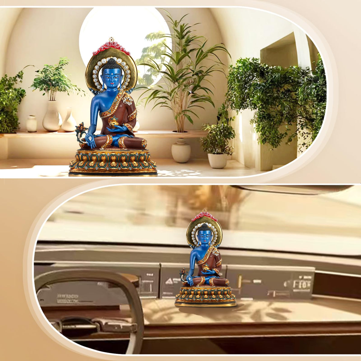 Buddha Statue Indoor (Medicine / 5.91in)