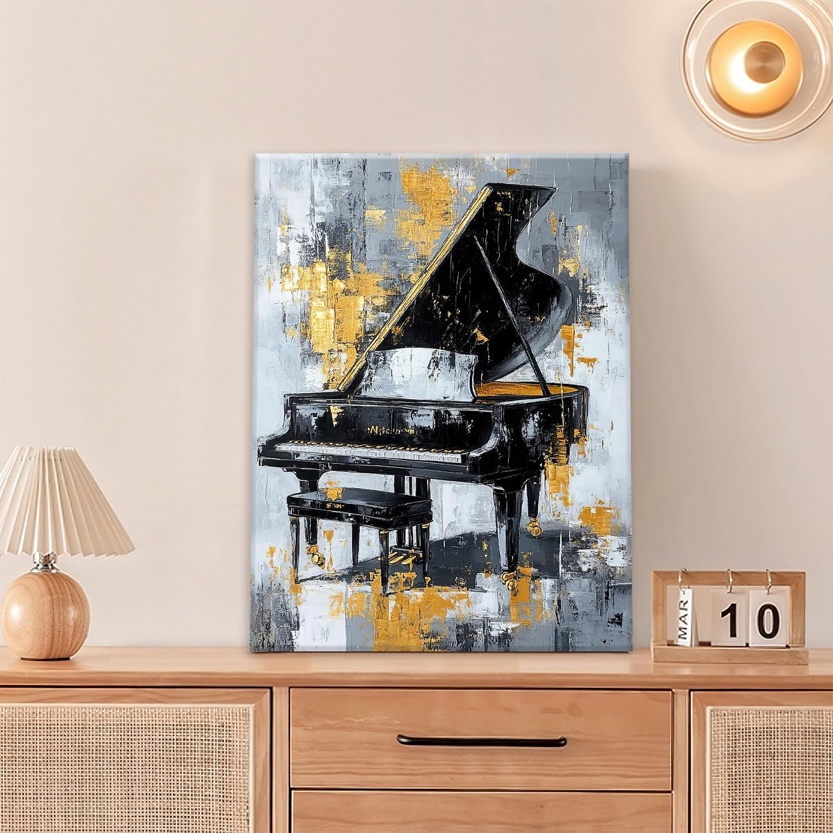 Music Wall Art (20"L x 16"W / Piano)