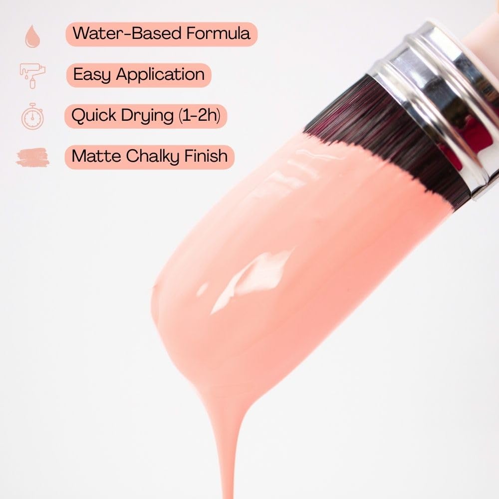 GRAPEFRUIT Chalk Paint for Furniture DIY (Grapefruit / 58 Fl Oz (Pack of 1))