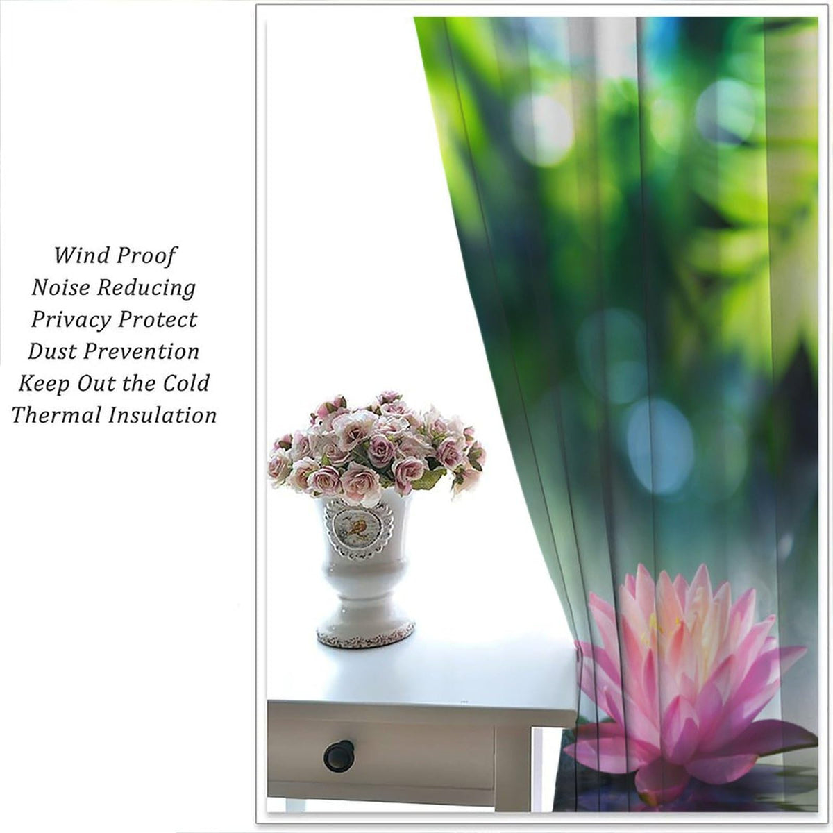 Zen Garden Curtains (31.5"W x 72"L (Pack of 2) / Style-4)