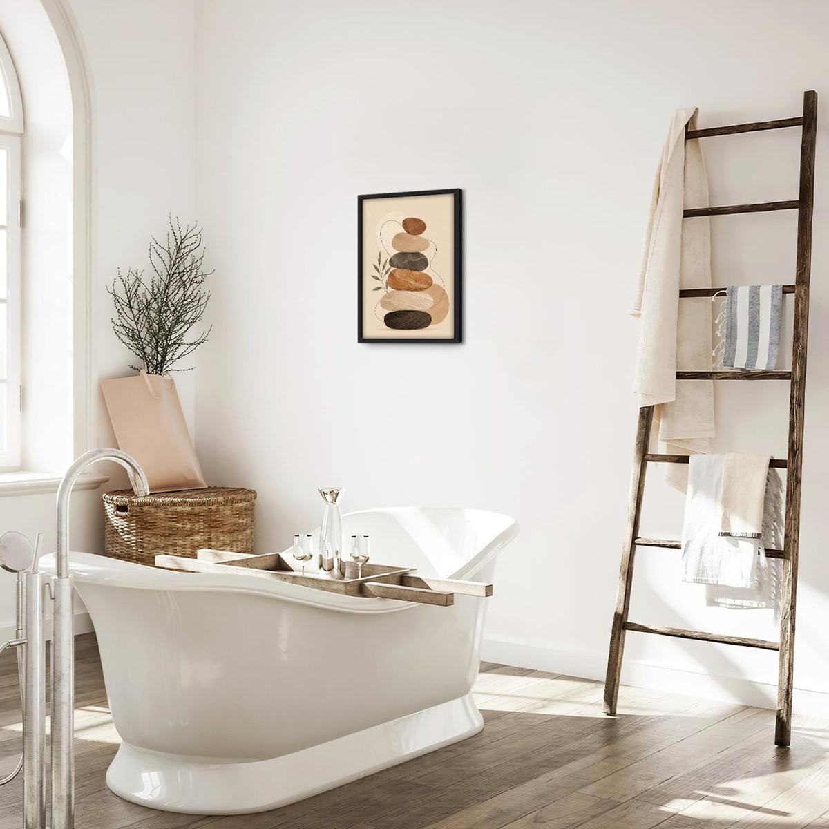 Funny Bathroom Decor Wall Art (Framed Bathroom Art 928 / 20"L x 16"W)