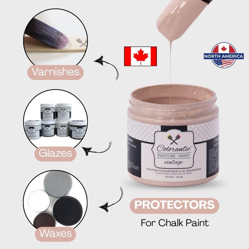 Vintage Chalk Based Paint for DIY Furniture and Home Decor Craft Art (Dusty Rose / 32 Fl Oz (Pack of 1))