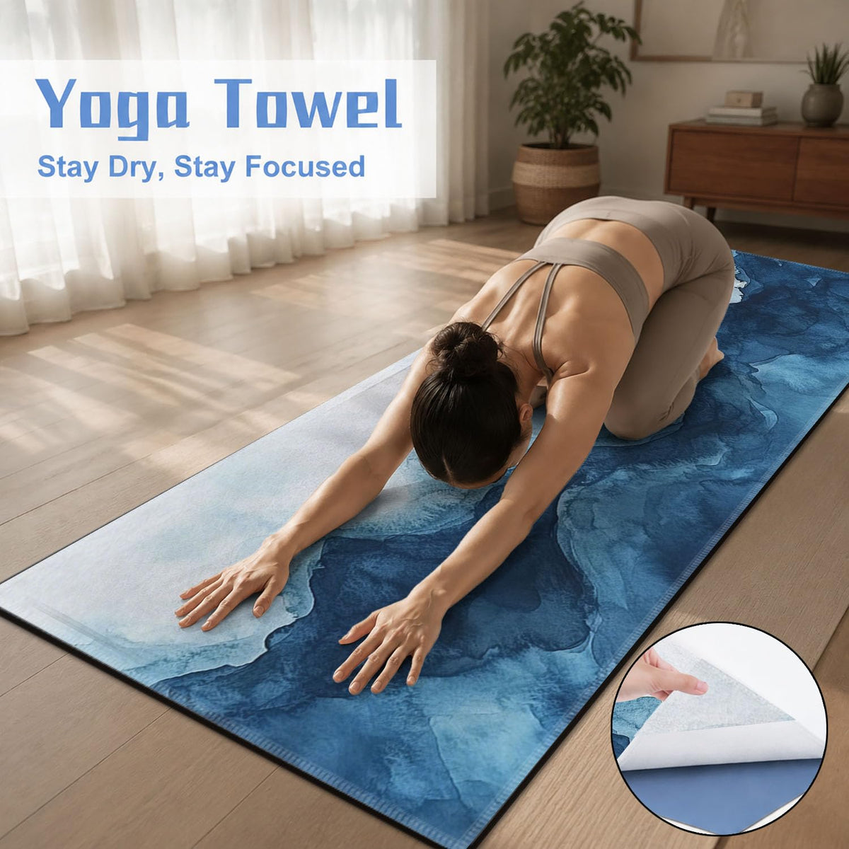 Yoga Mat Towel (Mountain-01 / Large)