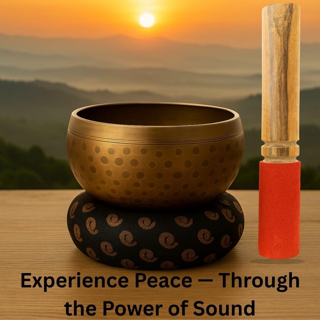 Tibetan Singing Bowl Set 4" (4" Hammered)