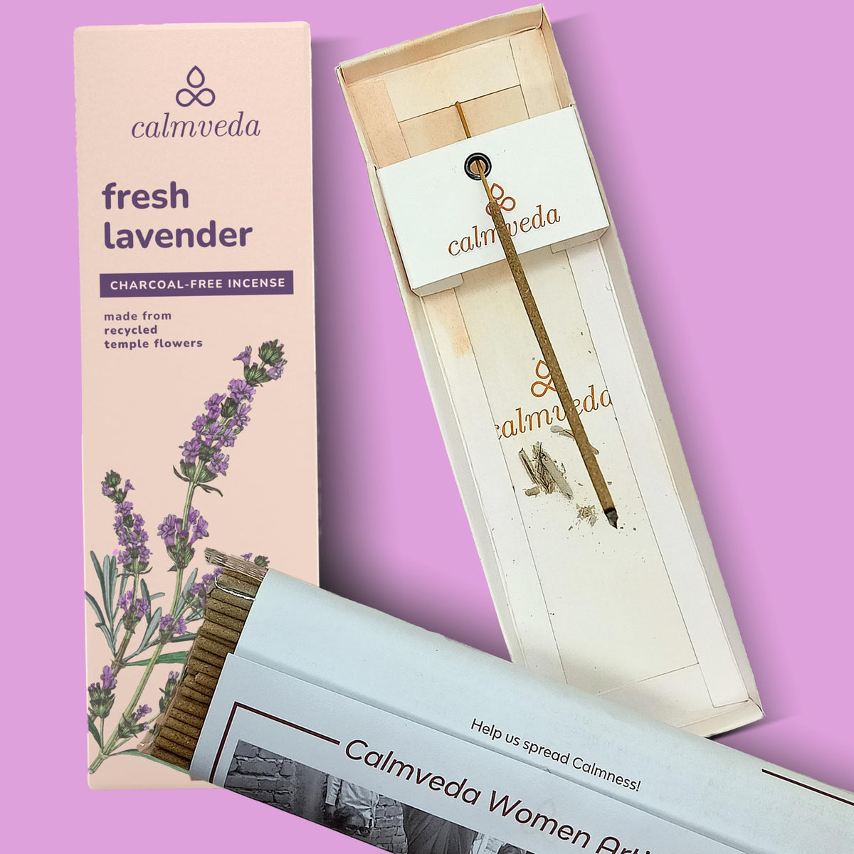 Fresh Lavender Incense Sticks for Calming