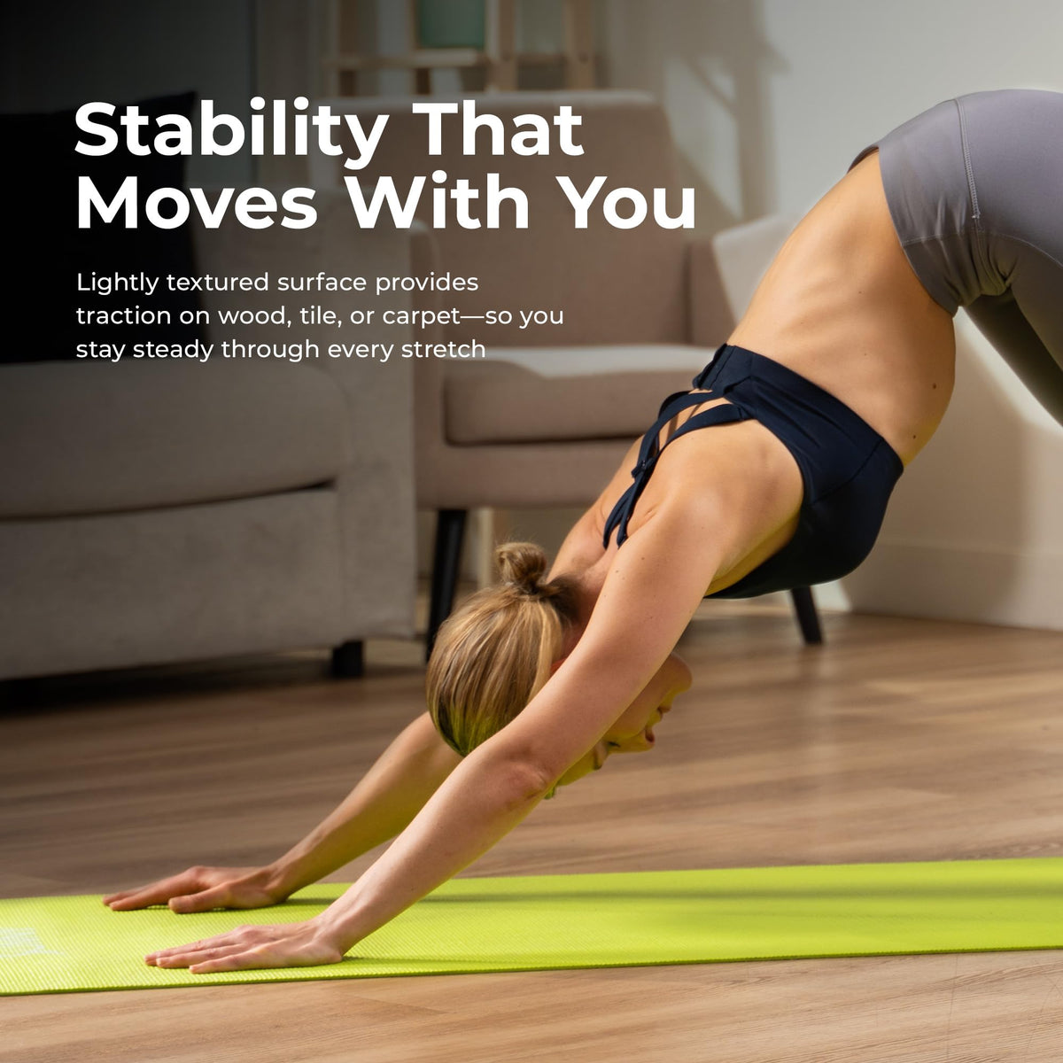 Slim High Density Exercise Yoga Mat (Classic Purple)
