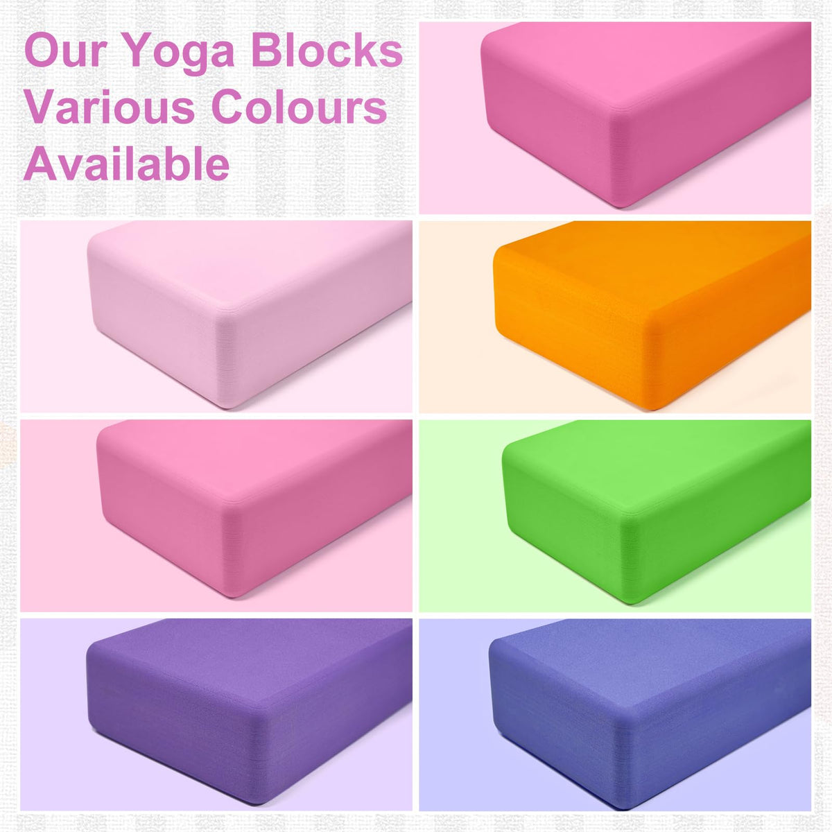 2 Pack Yoga Blocks (2PACK-Magenta)