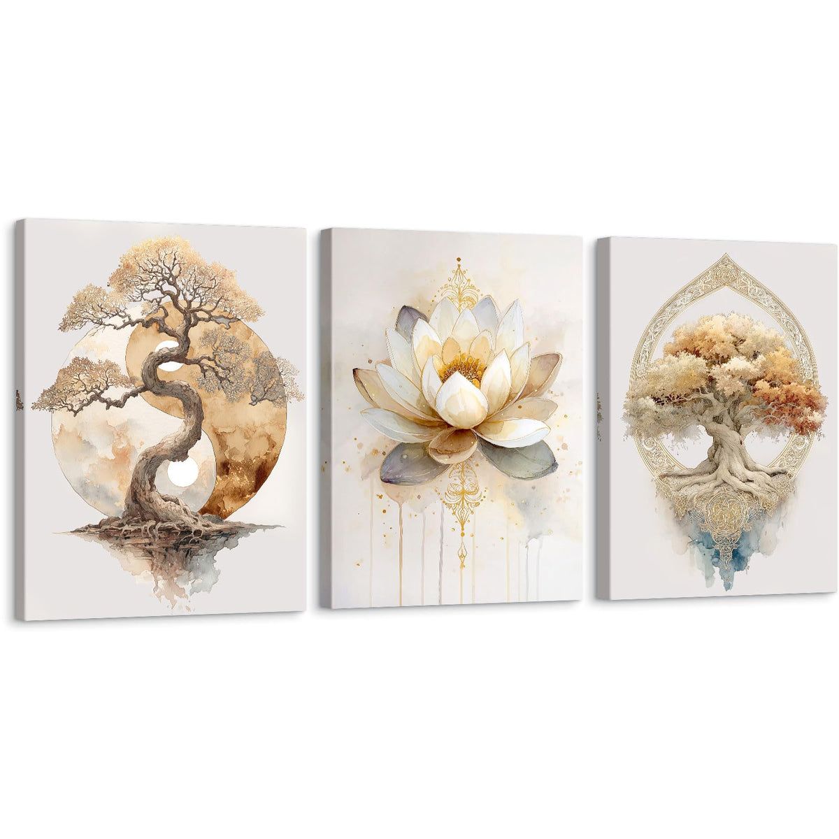 Tree of Life Zen Wall Art (Tree of Life / 16" x 24"x3)