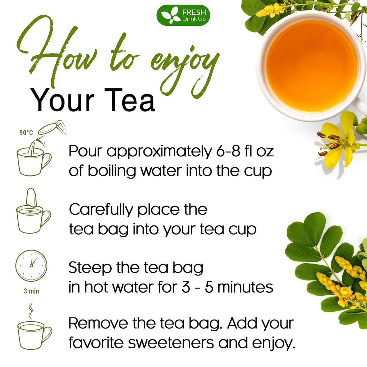 Premium Senna Leaf Tea Bag (135 Tea Bags)
