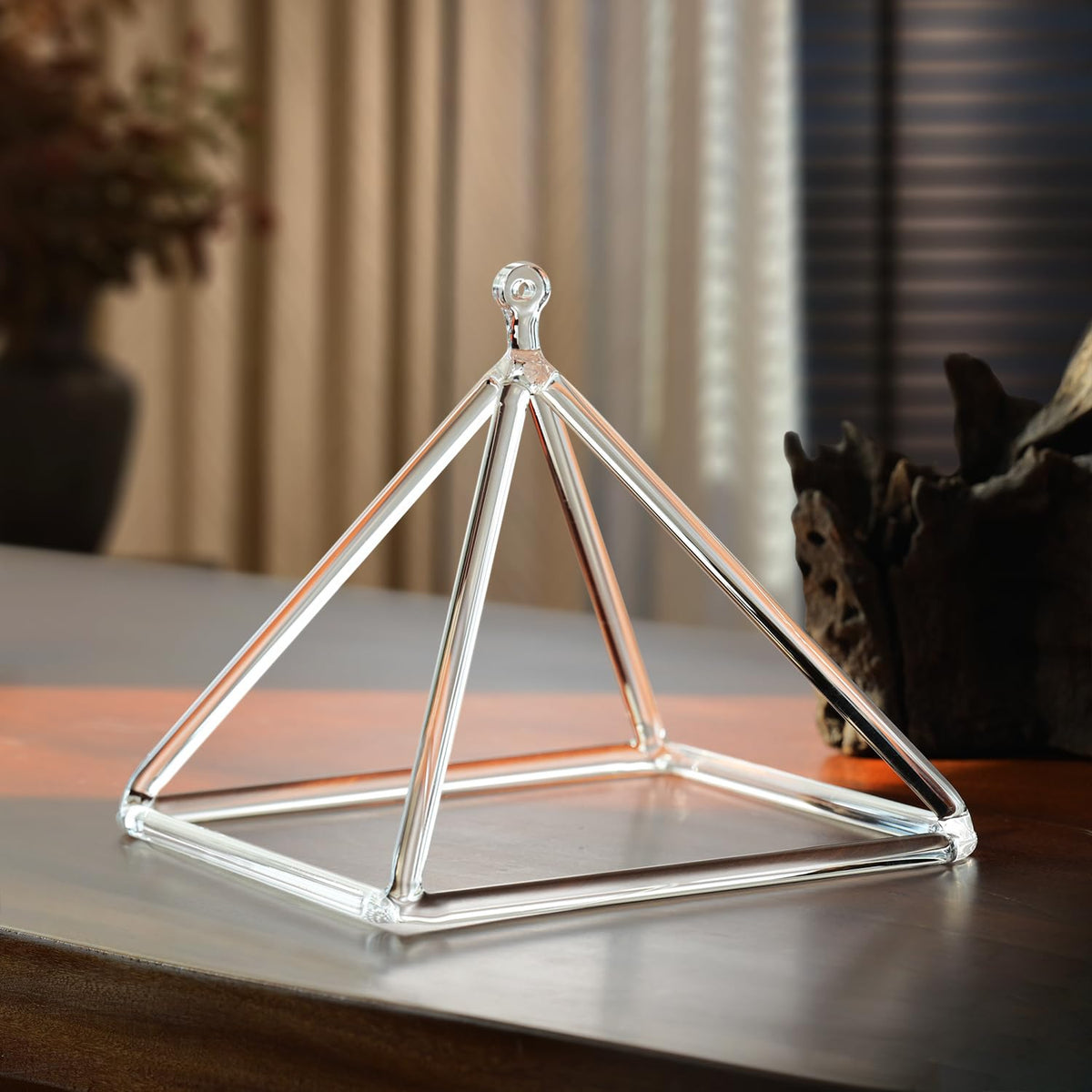 9 Inch Crystal Singing Bowl Quartz Crystal Sound Pyramid (9 inch)