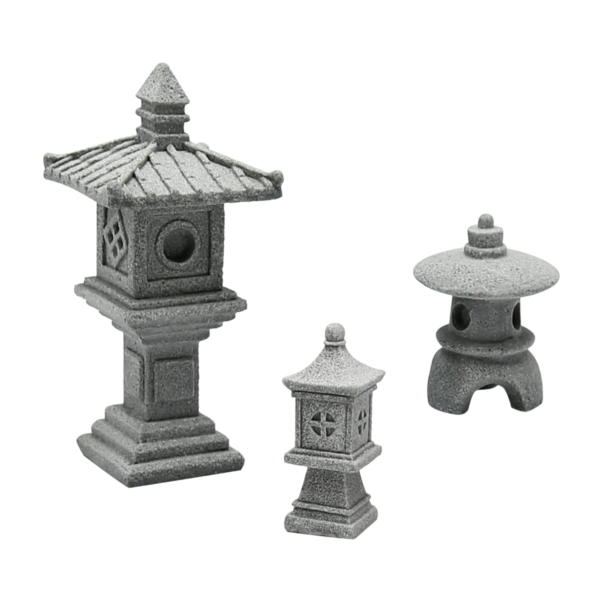 Miniature Japanese Pagoda Figurines Mini Pagoda Garden Statue (Circle Pagoda Statue)