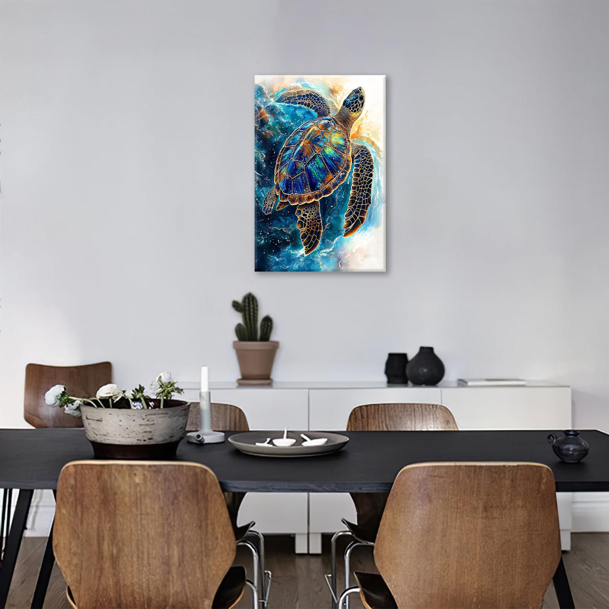 Sea Turtle Wall Art (Turtle / 24L" x 16W")