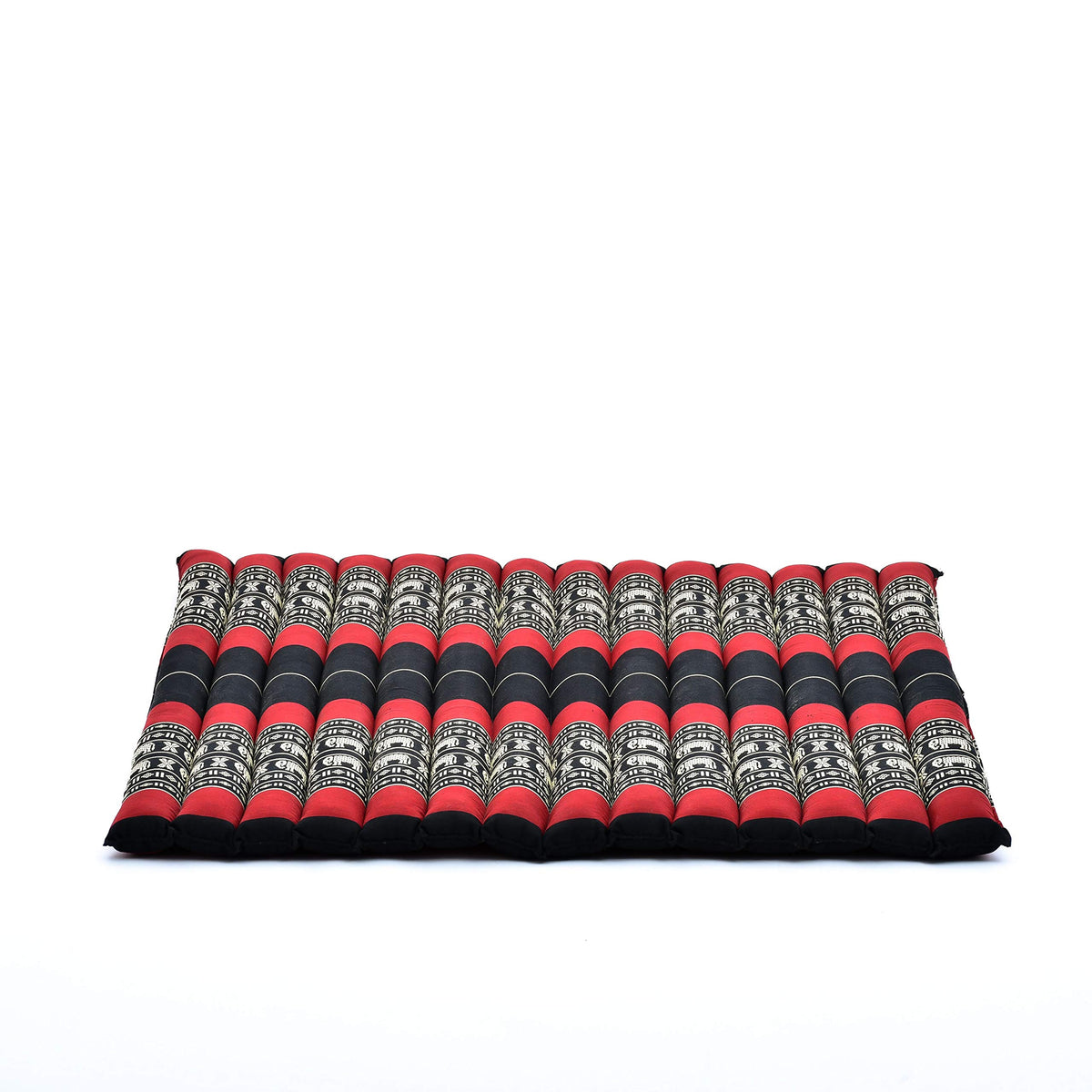 Zabuton Meditation Mat 28 x 28 inches (Sf13 - Red, Black)