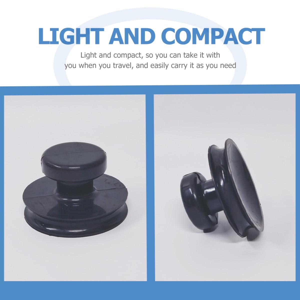 Singing Bowl Suction Tool Rubber 2 pack Black (8x8cm / Black)