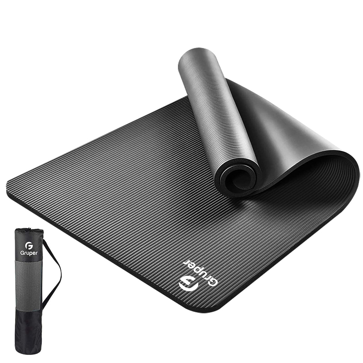 Thick Yoga Mat Non Slip (Black / 72 x 24 x 0.4 inches)