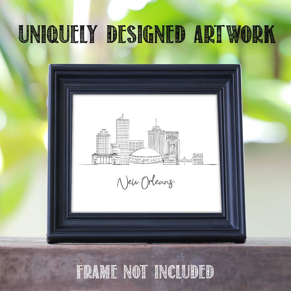 New Orleans Skyline Living Room Wall Decor (New Orleans, Louisiana)