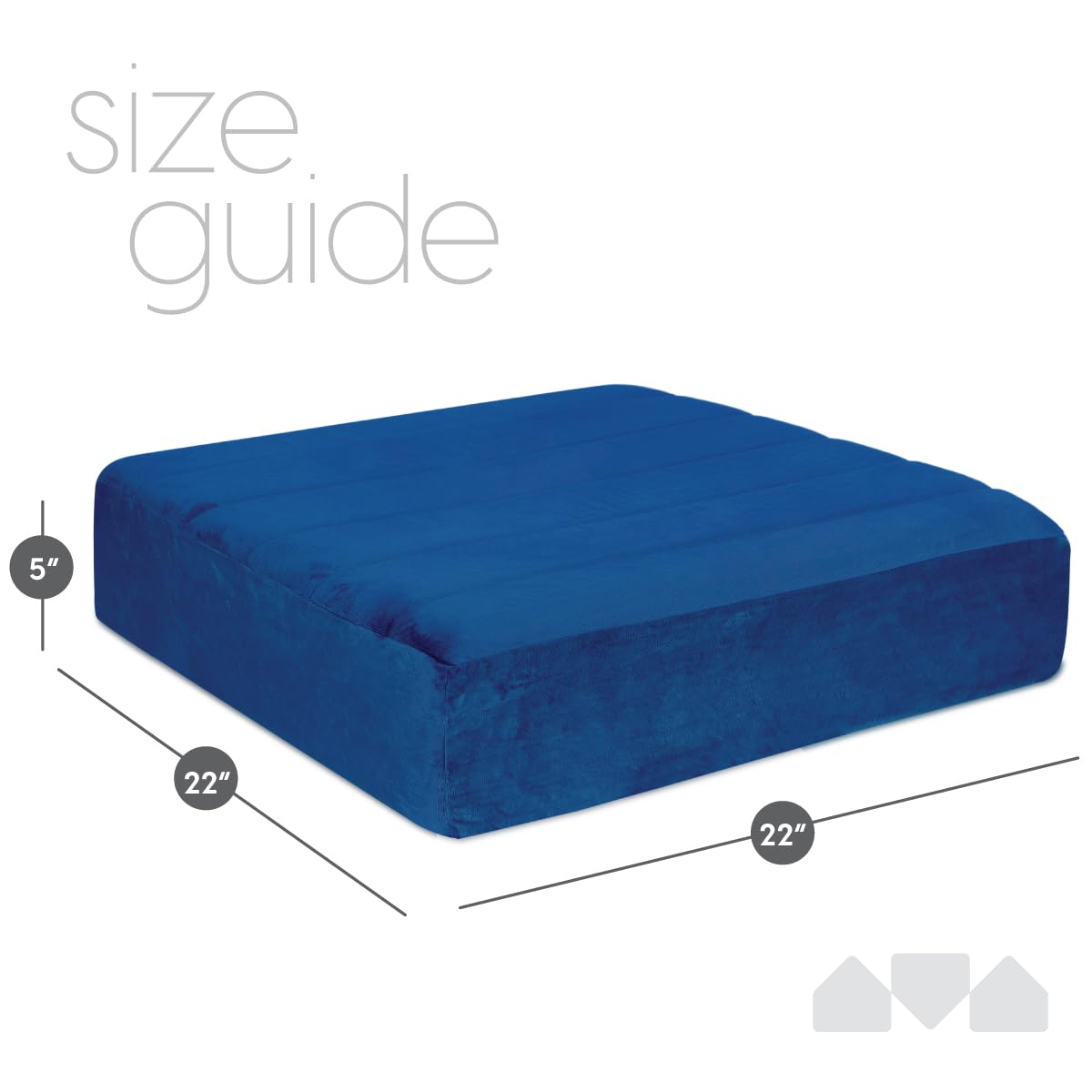 Memory Foam Floor Pillow (Blue)