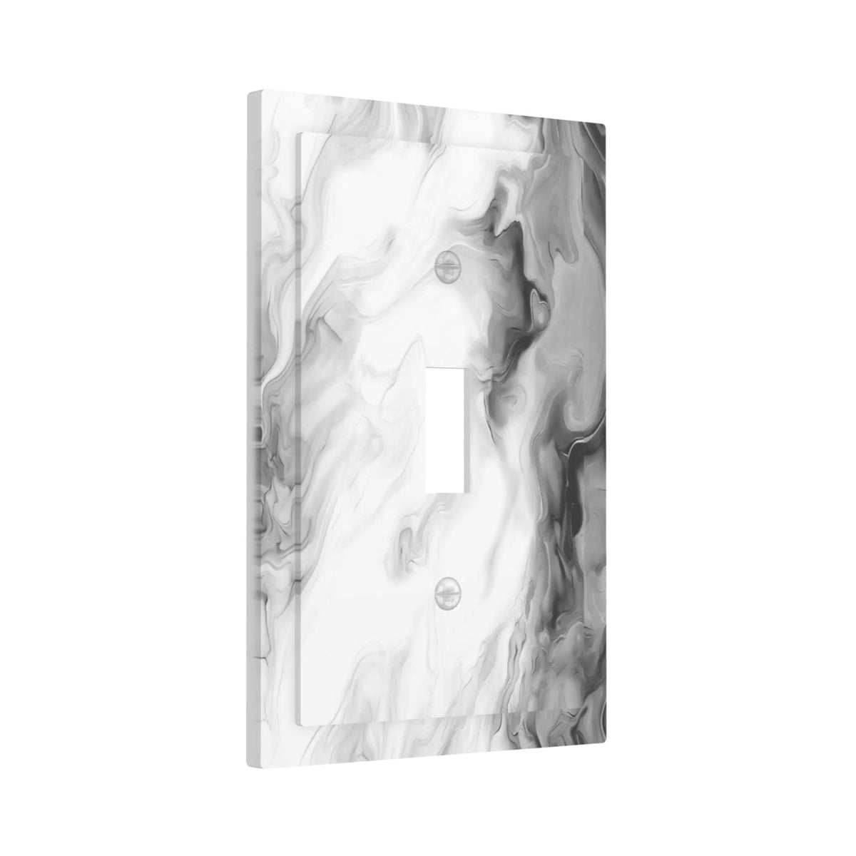 Grey and White Black (White Black/Grey Ombre Marble / Toggle Mid 1-Gang)