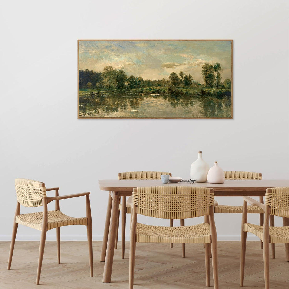 Vintage Nature Framed Canvas Wall Art Set of 3 (French Country / 40"L x 20"W)